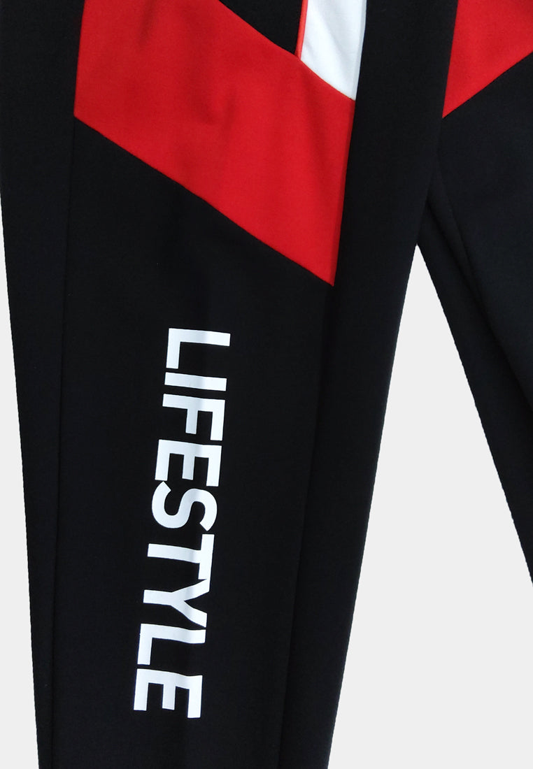 Men Long Jogger - Black - H1M110