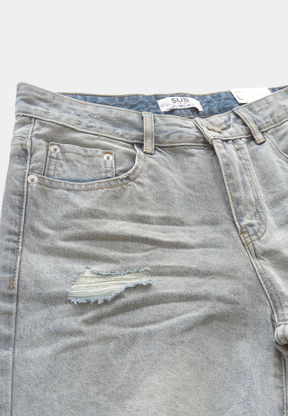 Men Short Jeans - Light Blue - F2M356