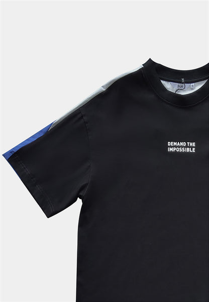 Men Oversized Fashion Tee - Black - H1M091