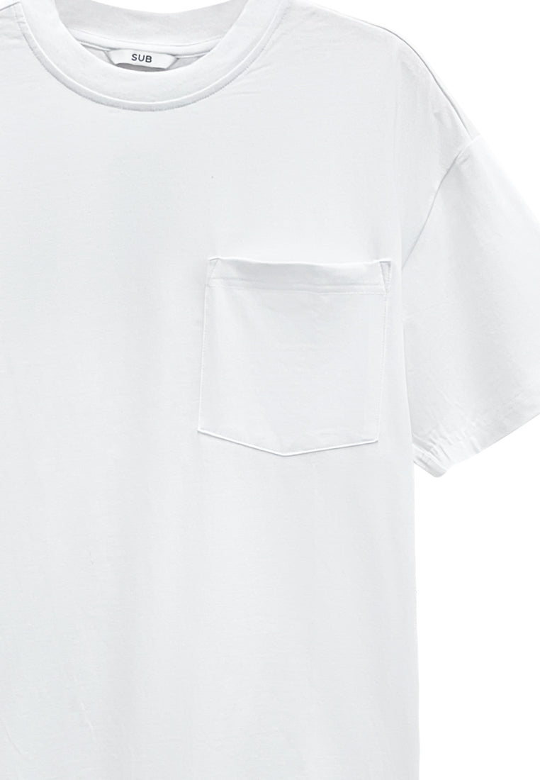 Men Short-Sleeve Fashion Tee - White - M3M673