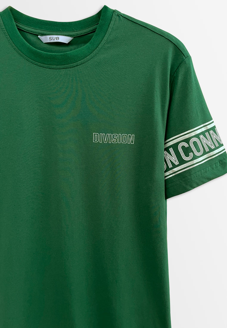 Men Short-Sleeve Graphic Tee - Dark Green - H2M367