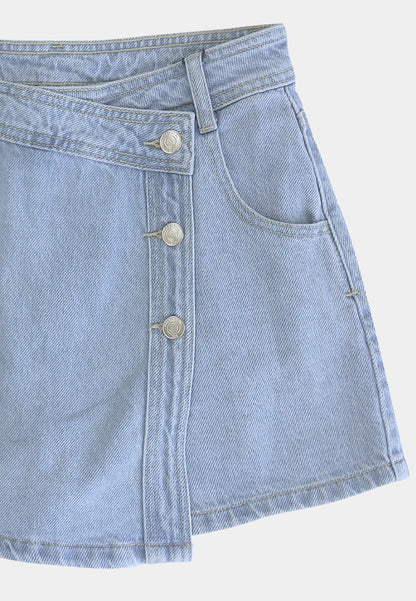 Women Skort - Light Blue - H1W234