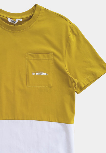 Men Short-Sleeve Graphic Tee - Yellow - S2M247