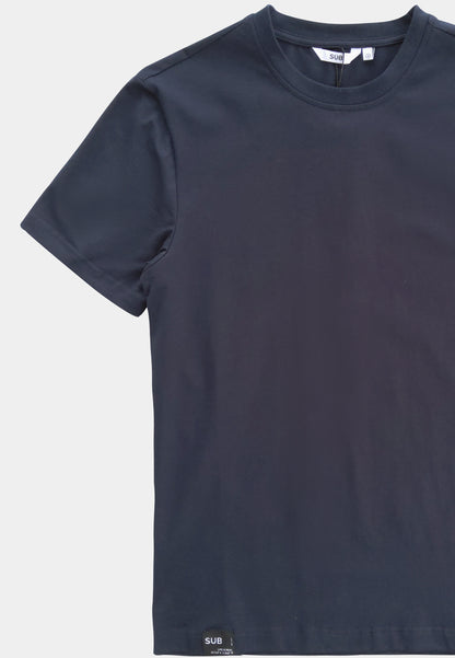 Men Short-Sleeve Basic Tee - Dark Blue - M2M296