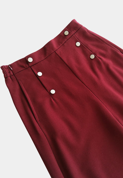 Women Culottes Trousers - Red - M2W355