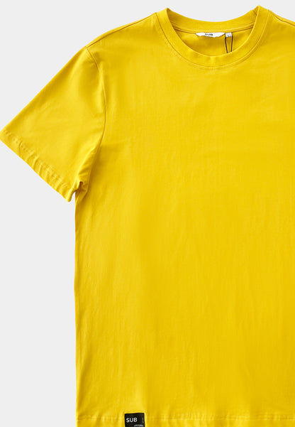 Men Short-Sleeve Basic Tee - Yellow - F2M313