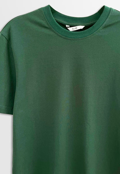 Men Short-Sleeve Basic Tee - Green - H2M363