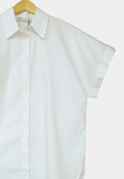 Women Short-Sleeve Fashion Shirt - White - H1W270