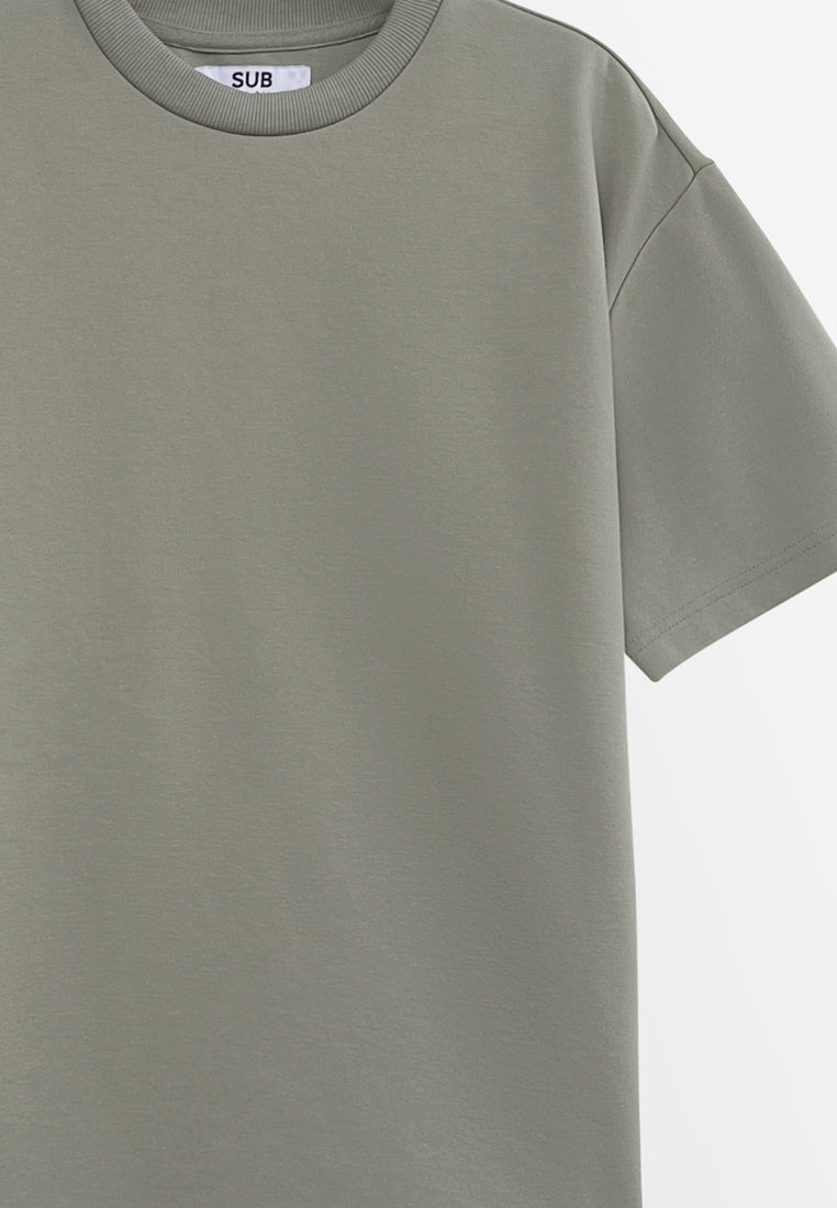 Men Short-Sleeve Fashion Tee - Light Grey - H2M730