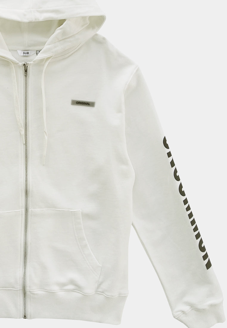 Men Hoodies Jacket - White - M2M346