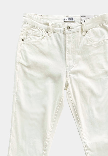 Women Skinny Fit Long Jeans - White - F2W384