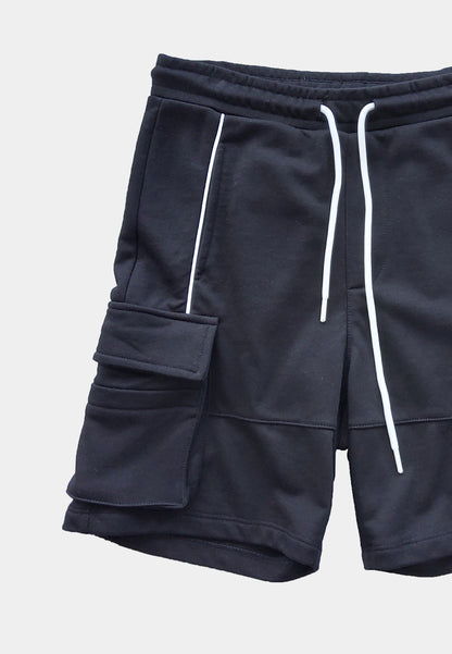 Men Knit Short Jogger - Black - H1M080