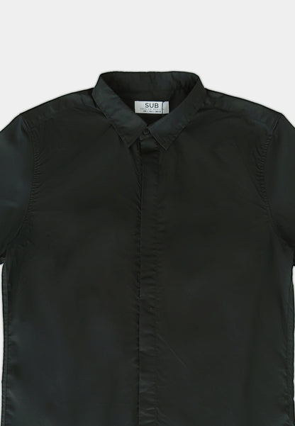 Men Short-Sleeve Shirt - Black - H1M046