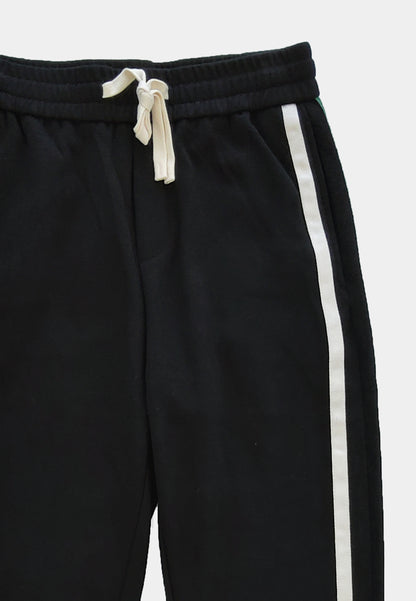 Men Knit Long Jogger - Black - H1M182