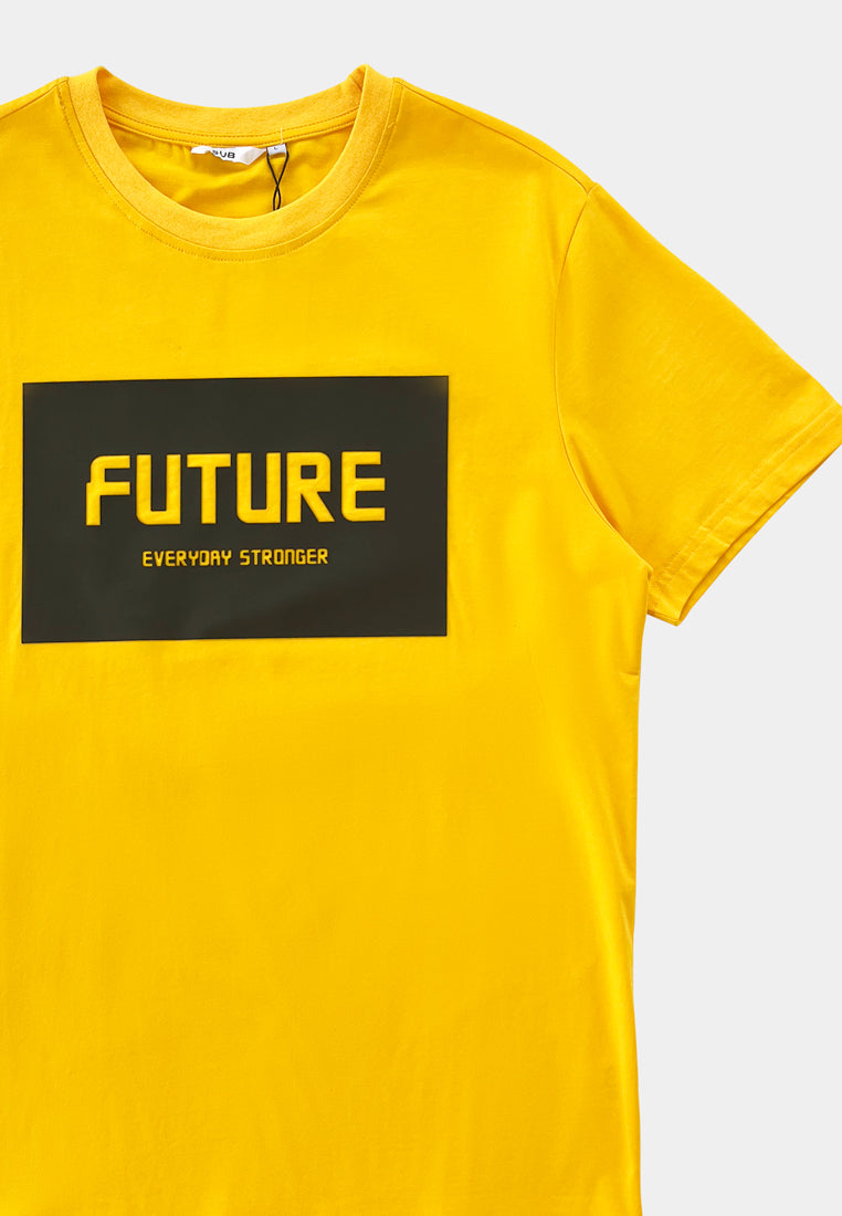 Men Short-Sleeve Graphic Tee - Yellow - F2M315