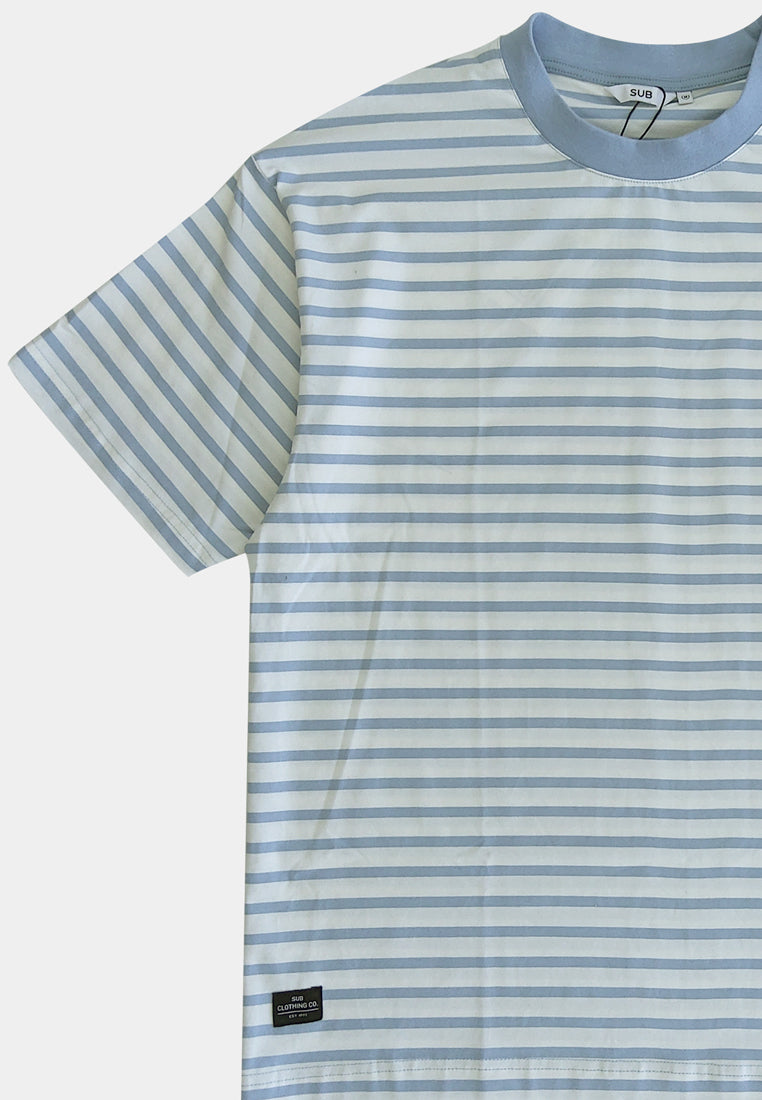 Men Oversized Fashion Tee - Light Blue - S2M139