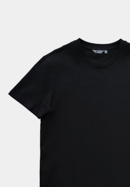 Men Short-Sleeve Basic Tee - Black - H1M070-1