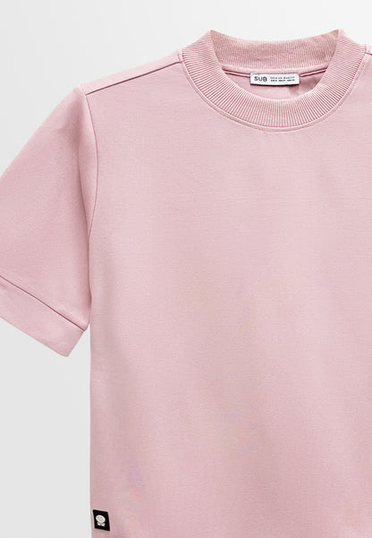 Women Short-Sleeve Sweatshirt - Pink - S3W751