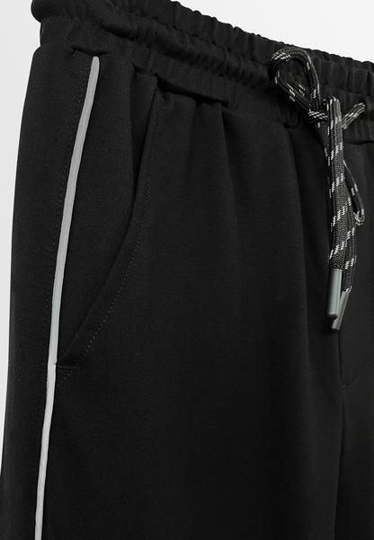 Men Long Jogger - Black - H2M697