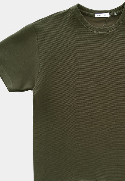 Men Short-Sleeve Fashion Tee - Dark Green - F2M264