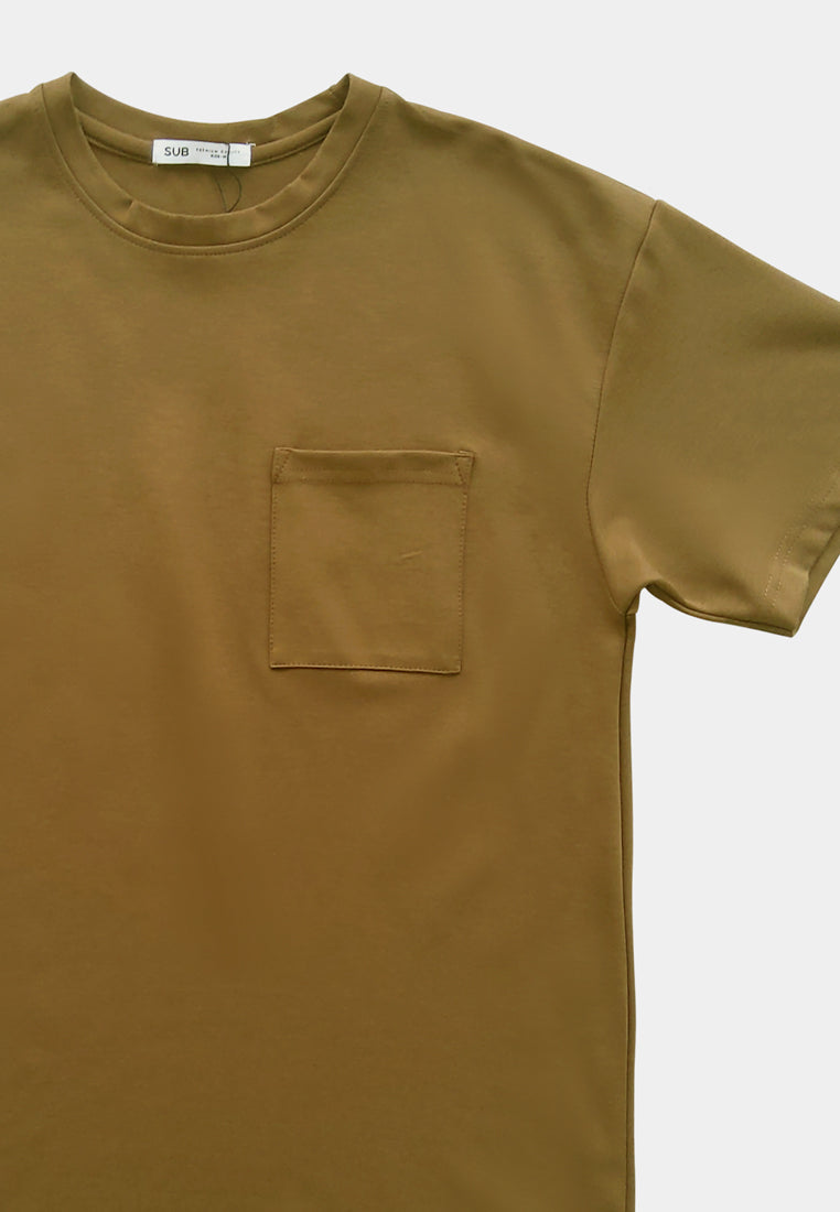 Men Short-Sleeve Fashion Tee - Brown - F2M262