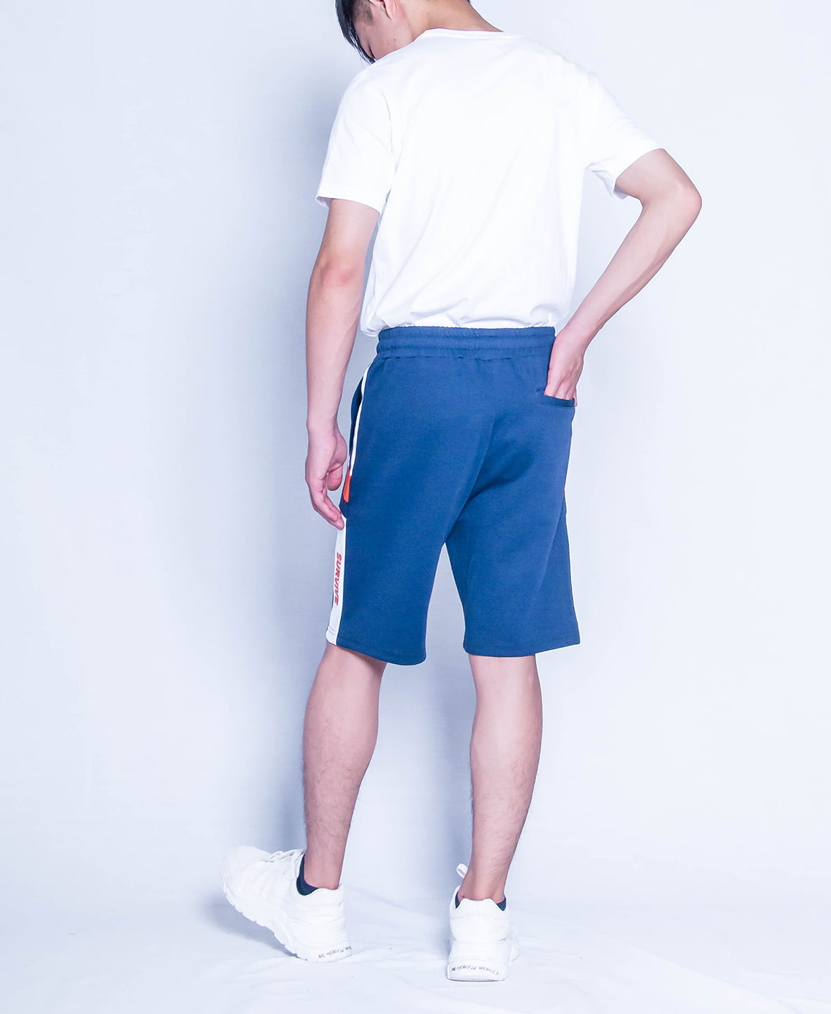 Men Knit Short Jogger - Navy - H9M243