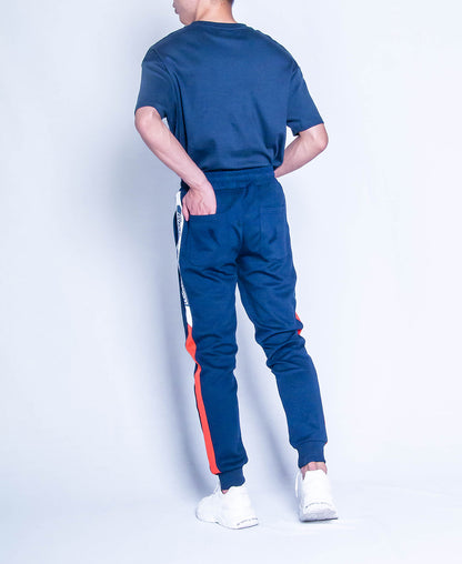 Men Knit Long Jogger - Navy - H9M246