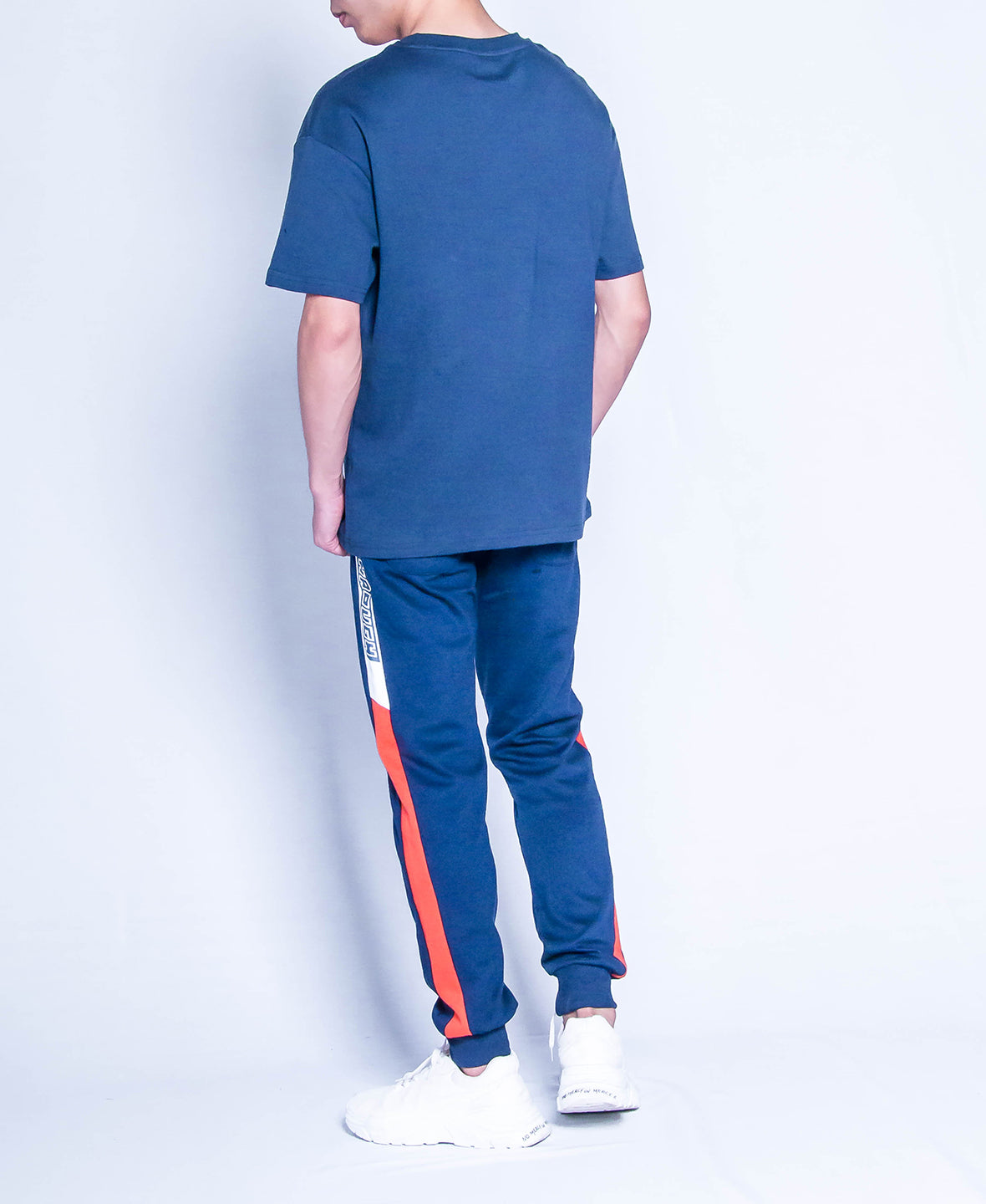 Men Oversized Fashion Tee - Navy - H9M228