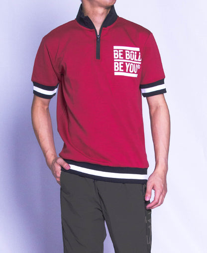 Men Short-Sleeve Knit Wear - Red - H9M364