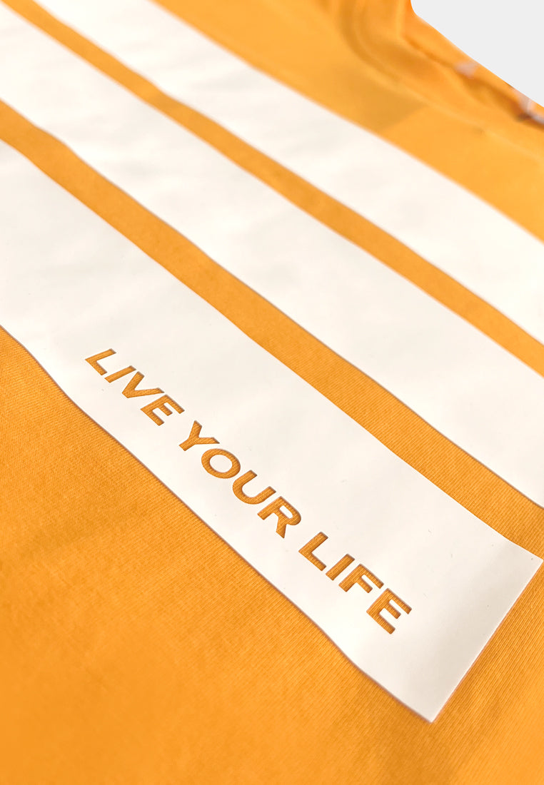 Men Short-Sleeve Graphic Tee - Orange - F2M331