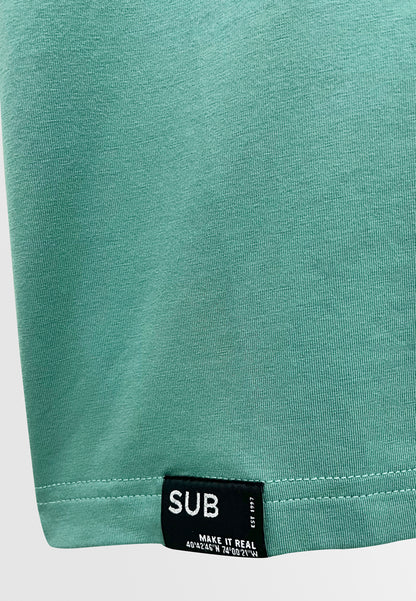 Men Short-Sleeve Basic Tee - Green - M3M677