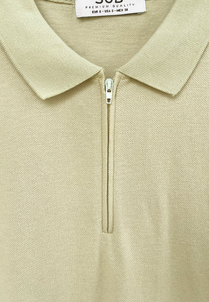 Men Short-Sleeve Polo Tee - Khaki - M2M340