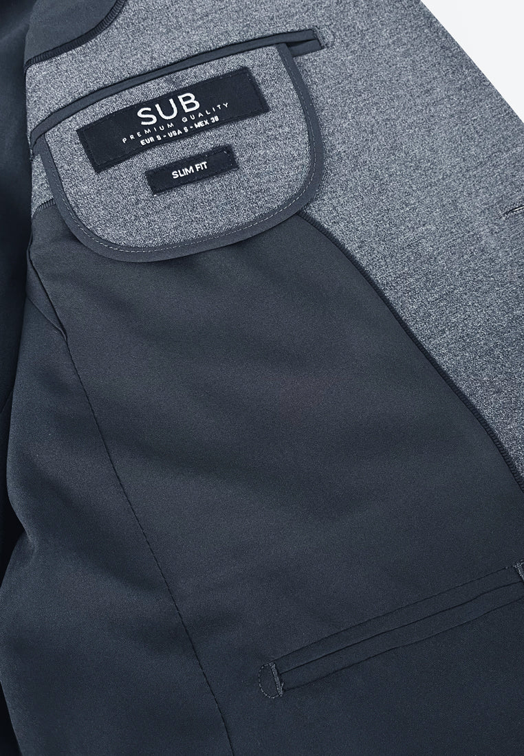 Men Suit Blazer - Dark Grey - H2M693