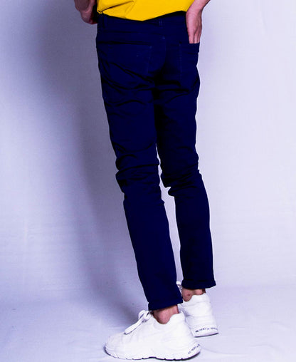 Men Long Pants - Navy - F9M073