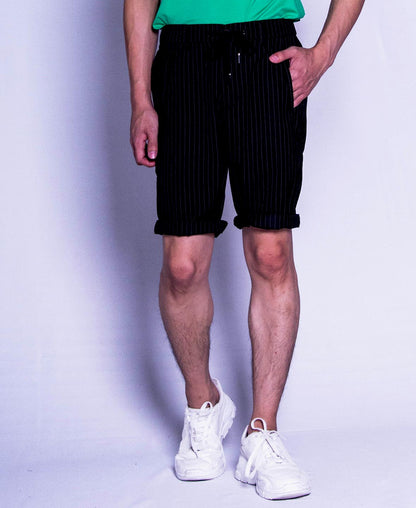 Men Short Pants - Black - F9M133