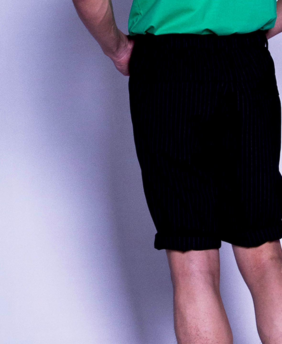 Men Short Pants - Black - F9M133