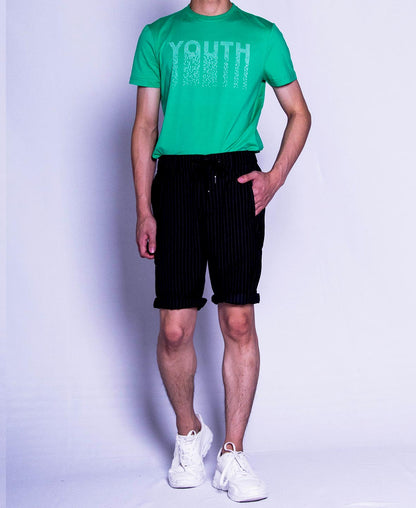 Men Short Pants - Black - F9M133