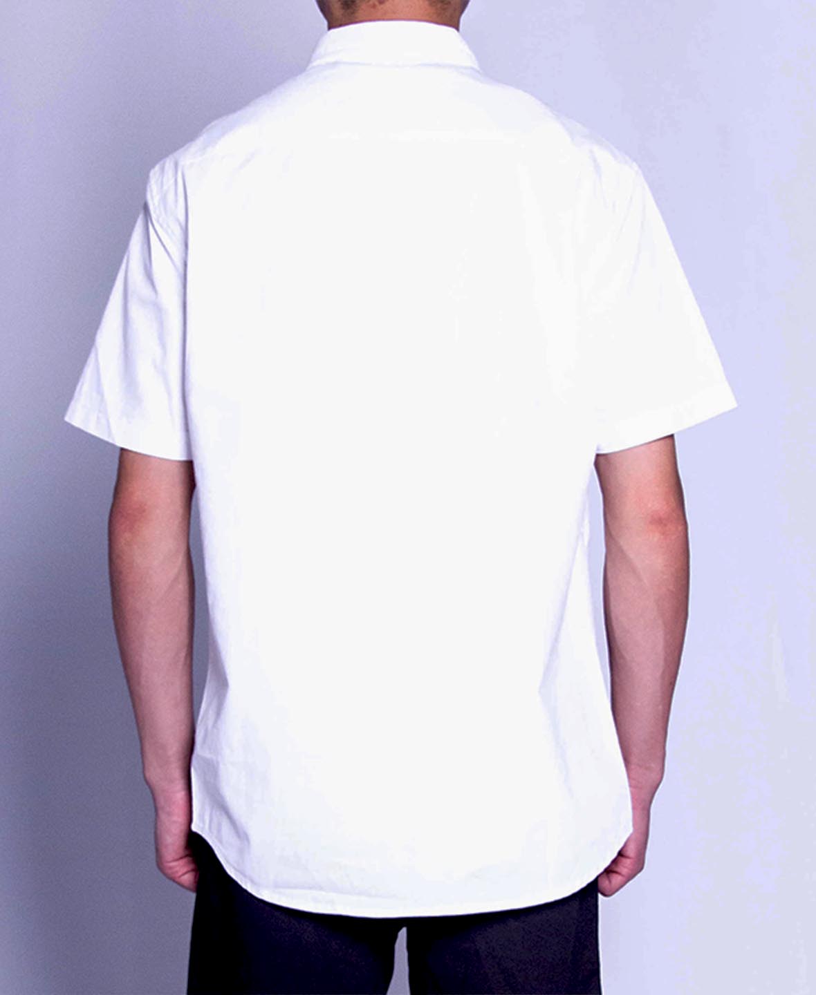 Men Short-Sleeve Shirt - White - F9M079