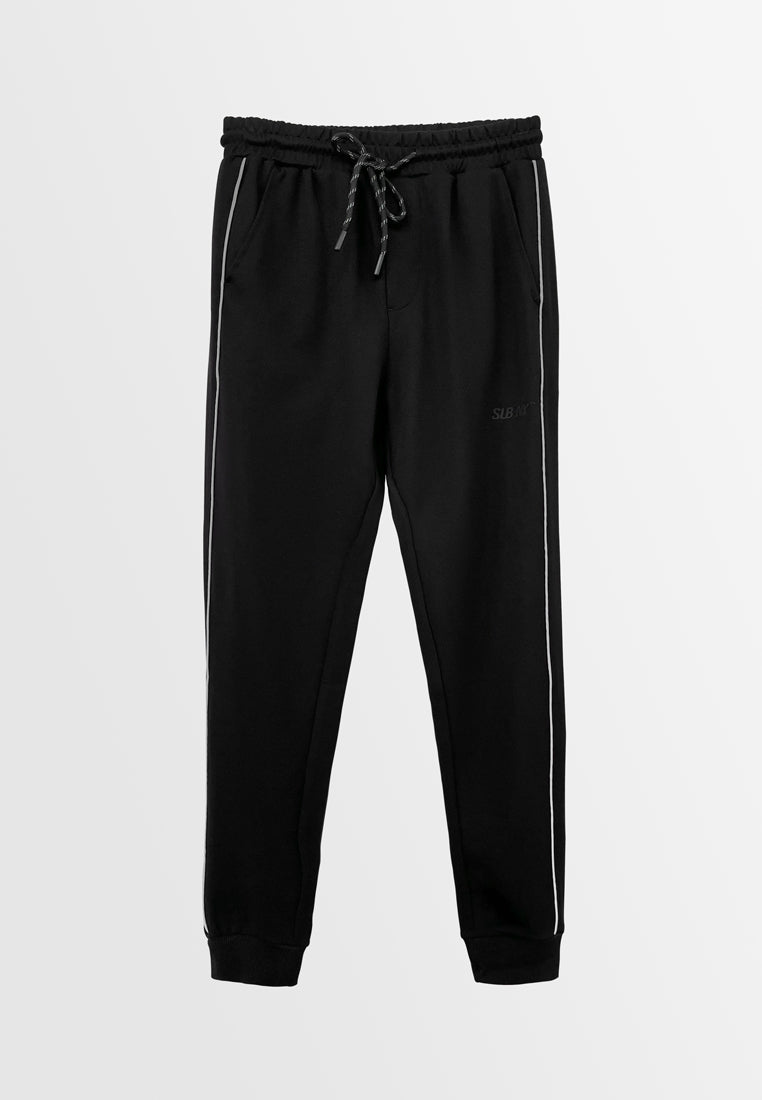 Men Long Jogger - Black - H2M697