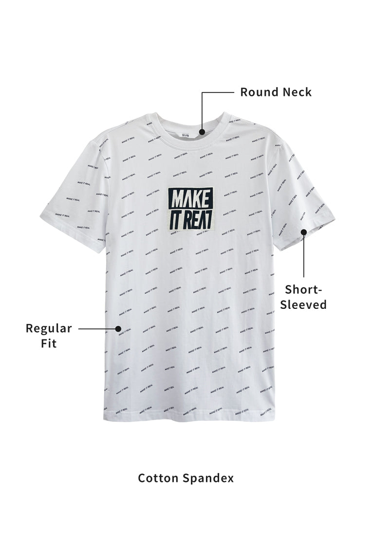 Men Short-Sleeve Graphic Tee - White - H2M394