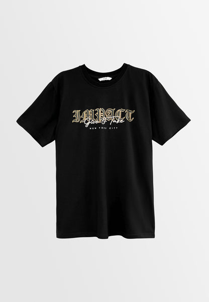 Men Short-Sleeve Graphic Tee - Black - H2M445