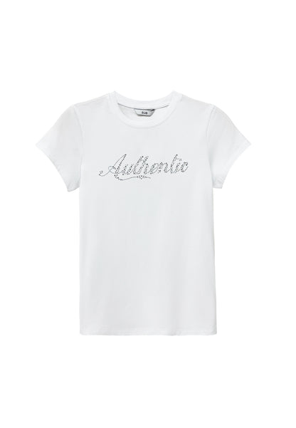 Women Short-Sleeve Graphic Tee - White - S3W642