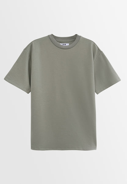 Men Short-Sleeve Fashion Tee - Light Grey - H2M730