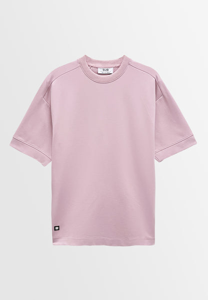 Men Short-Sleeve Fashion Tee - Pink - S3M812