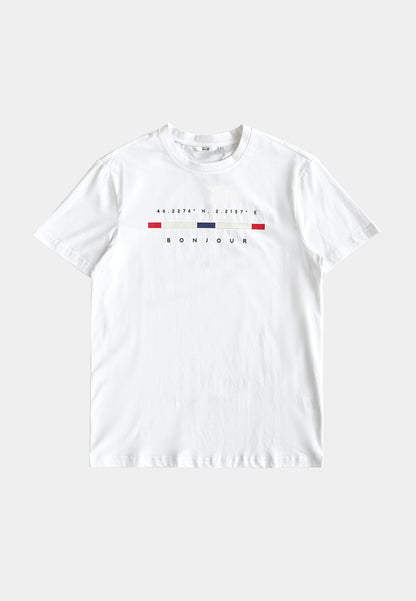 Men Short-Sleeve Graphic Tee - White - F2M334