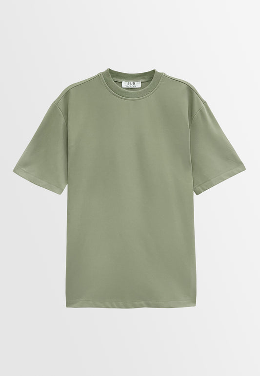 Men Short-Sleeve Fashion Tee - Green - S3M814