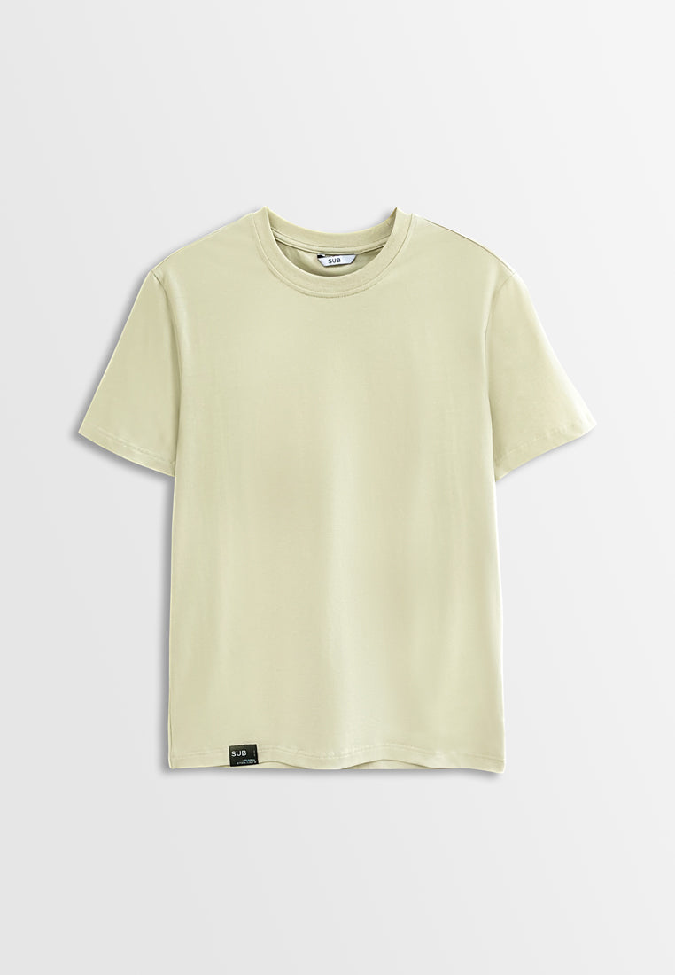 Men Short-Sleeve Basic Tee - Khaki - H2M362