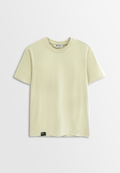 Men Short-Sleeve Basic Tee - Khaki - H2M362