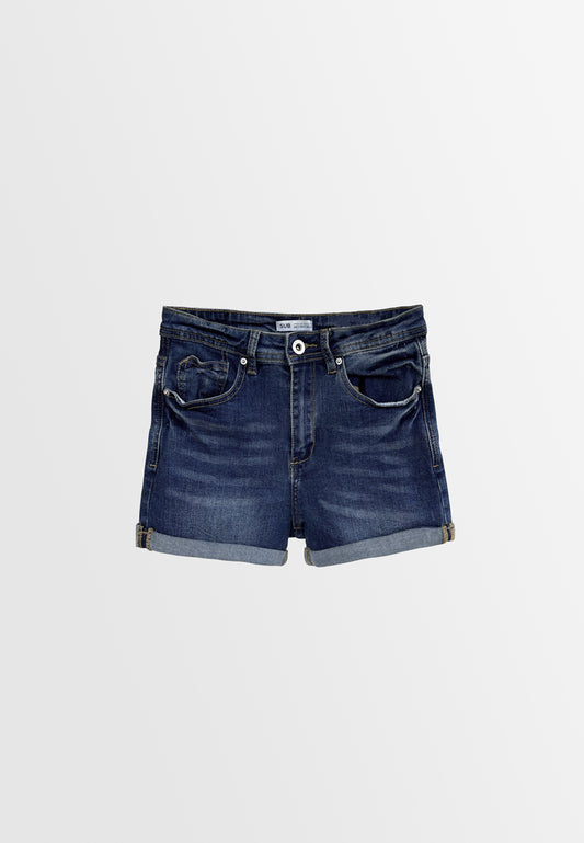 Women Short Jeans - Dark Blue - H2W480