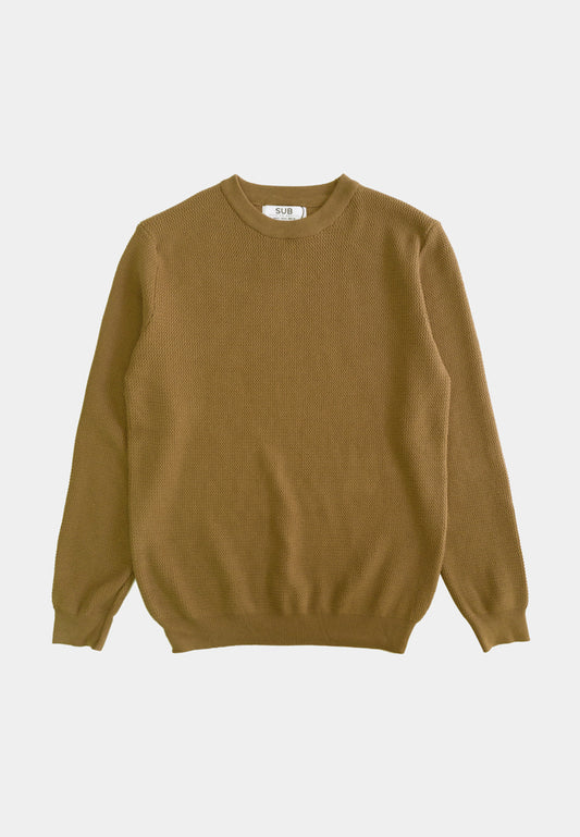 Men Long-Sleeve Knit Top - Khaki - H1M219